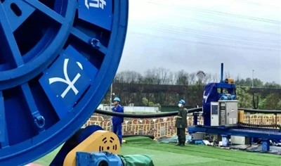 Garākais viens 220 kilovoltu zemes kabelis Ķīnā tika veiksmīgi ievilkts Hangdžou